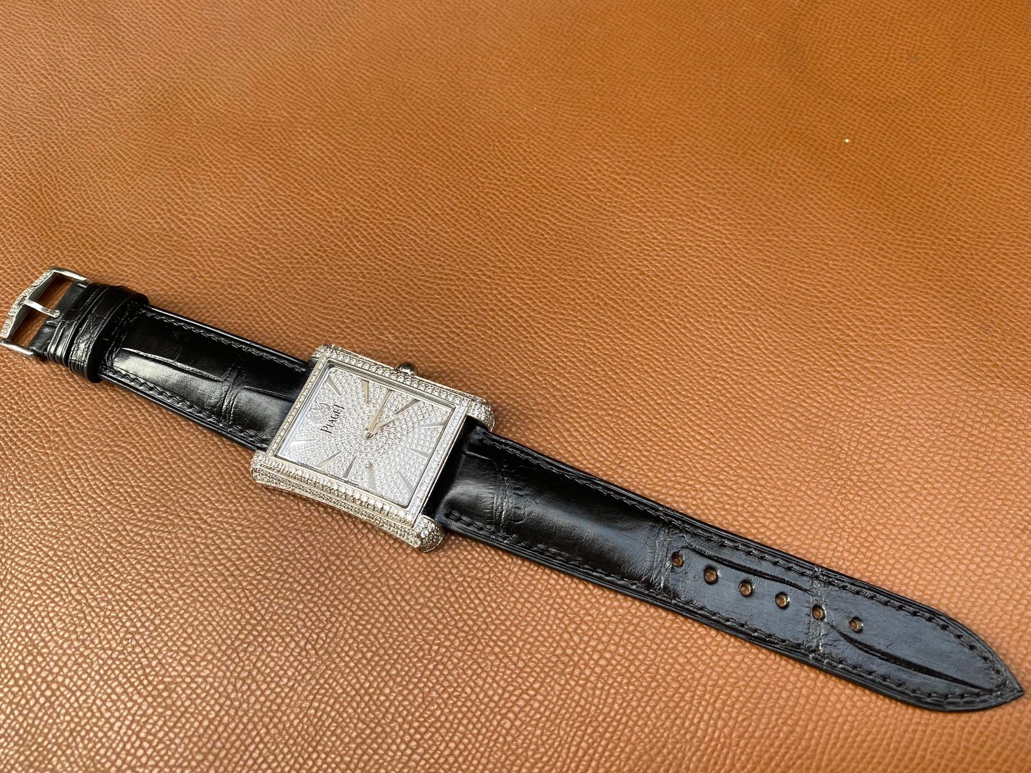 Mẫu dây cá sấu Pháp Alligator cho Piaget