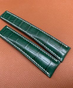 Mẫu dây cá sấu xanh lá đồng hồ Breitling