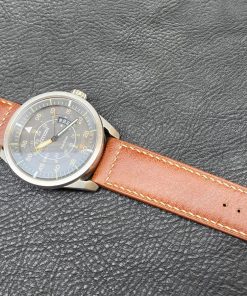 Dây đồng hồ da bò sáp cho Citizen