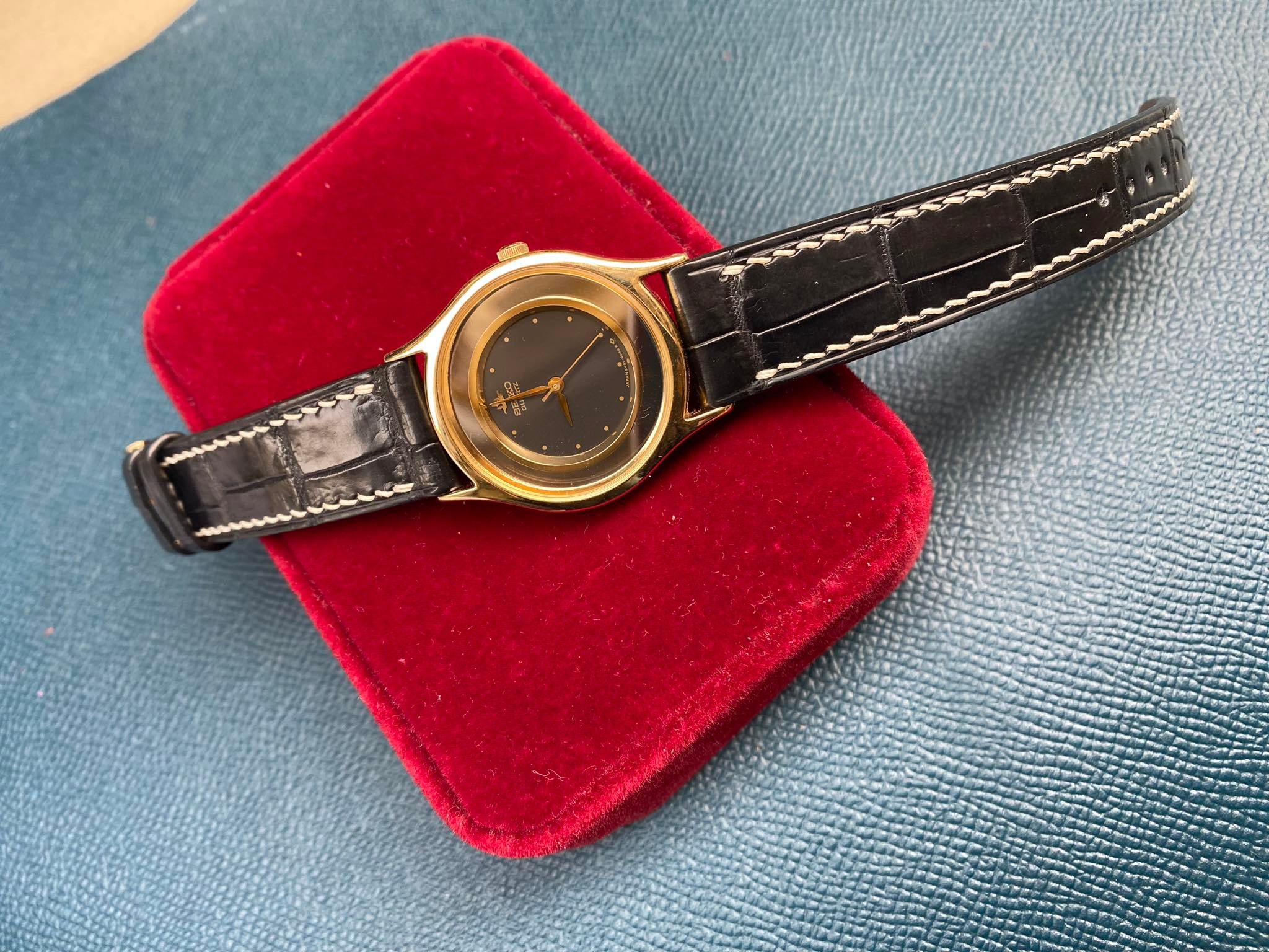 Đồng hồ SEIKO nữ quart vỏ vàng đúc 14k chính hãng nhật bản