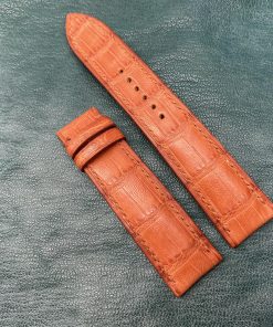 Mẫu cá sấu Mỹ màu cam cho đồng hồ Tissot
