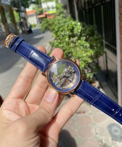 Mẫu cá sấu Mỹ xanh cho đồng hồ Patek Philippe