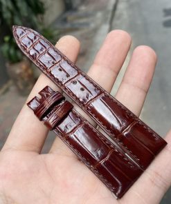 Mẫu cá sấu Mỹ màu nâu cho đồng hồ Tissot