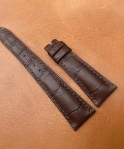 Mẫu cá sấu Pháp nâu đậm cho đồng hồ Patek Philippe