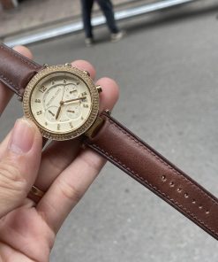 Mẫu da bò sáp Ý cho đồng hồ Michael Kors nam