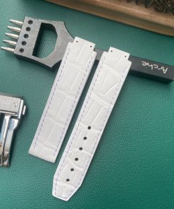 Mẫu cá sấu Pháp trắng cho đồng hồ Hublot
