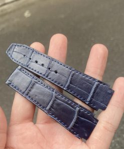 Mẫu cá sấu xanh navy cho đồng hồ Hublot