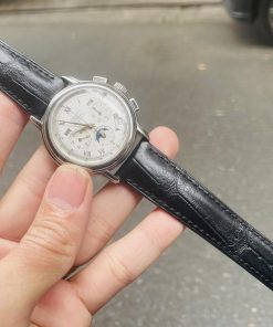 Mẫu cá sấu đen bóng mờ Pháp cho đồng hồ Zenith